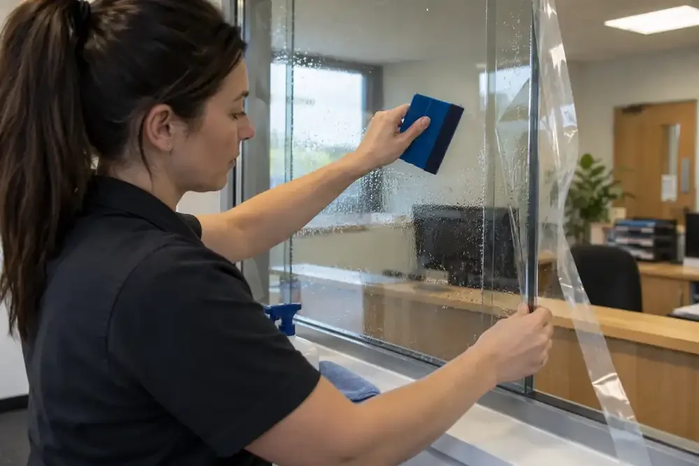 School Safety Film installation
