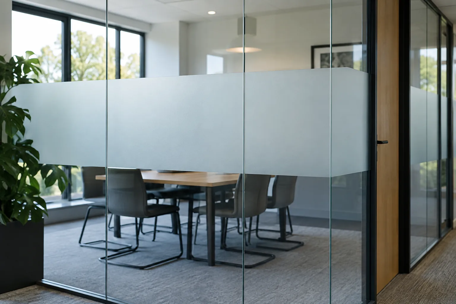 Glass Door Safety Film installation